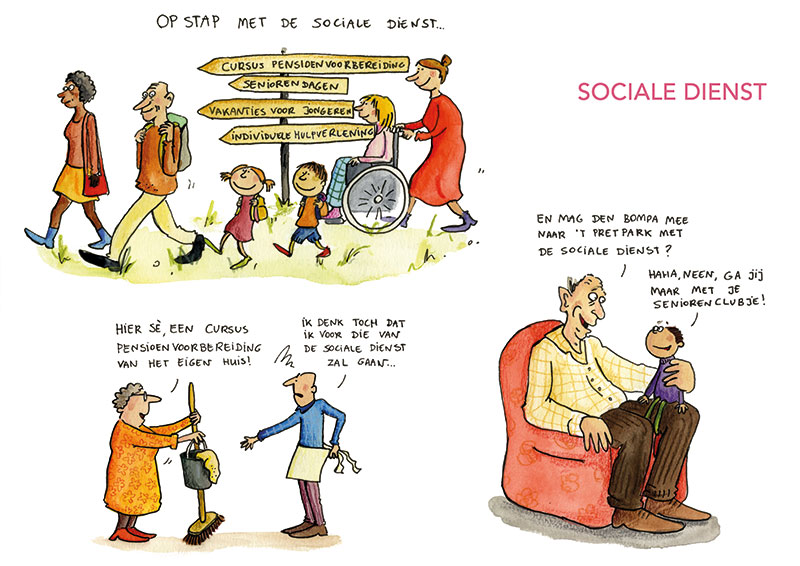 cartoons sociale dienst