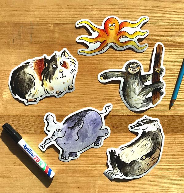 leuke dierenstickers