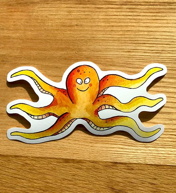 sticker octopus