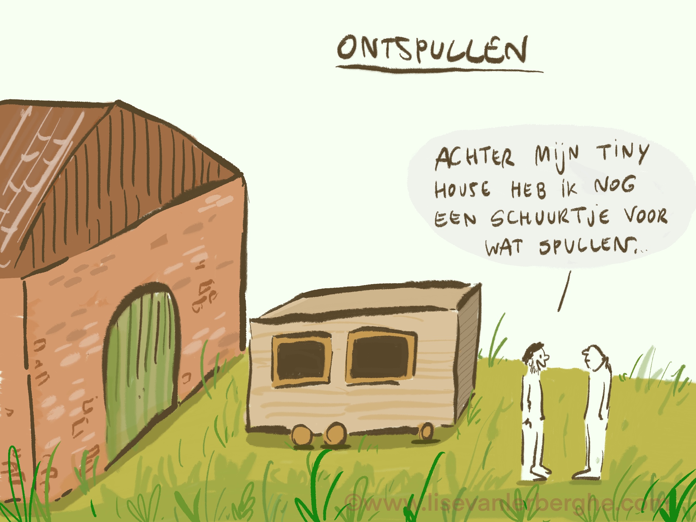 Live cartoons tekenen – tiny houses