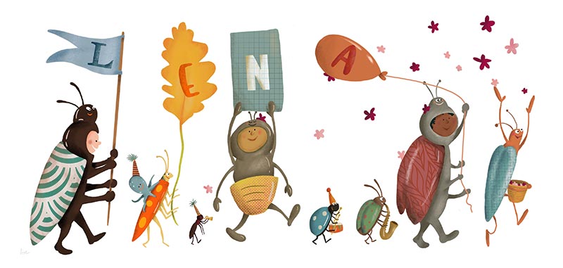 illustratie geboortekaartje
