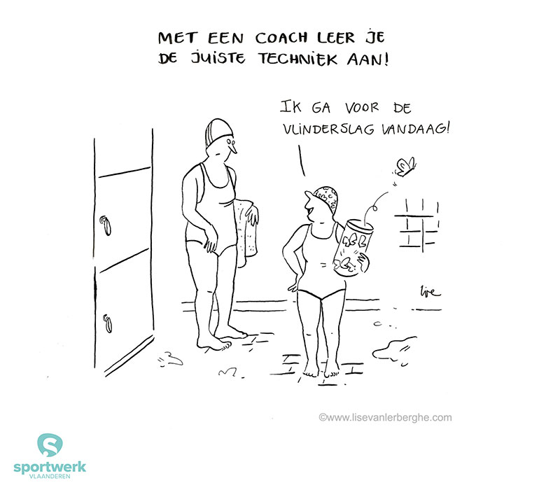 cartoon Sport Vlaanderen Sportwerk Vlaanderen