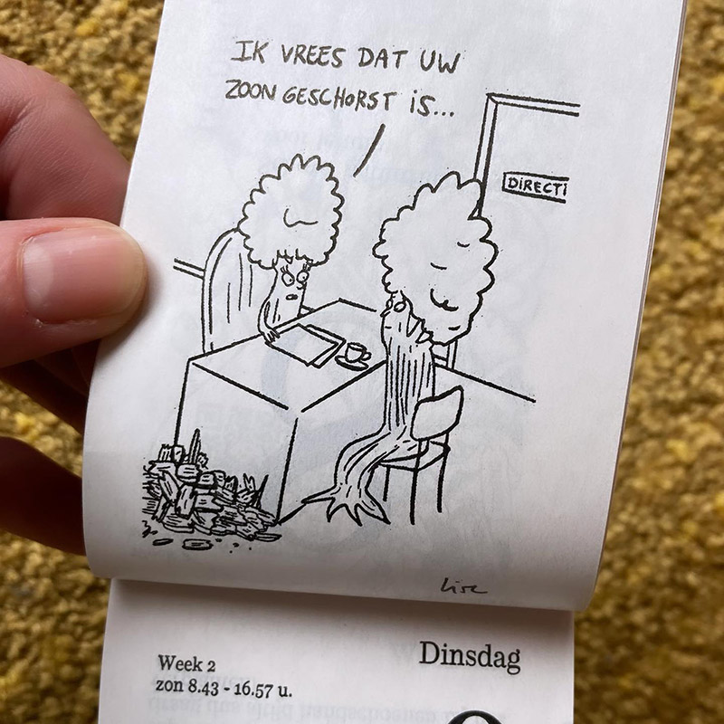 cartoon de groene druivelaar