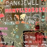 dag van de mantelzorger - raamillustratie