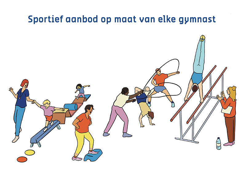gymnastiek illustratie